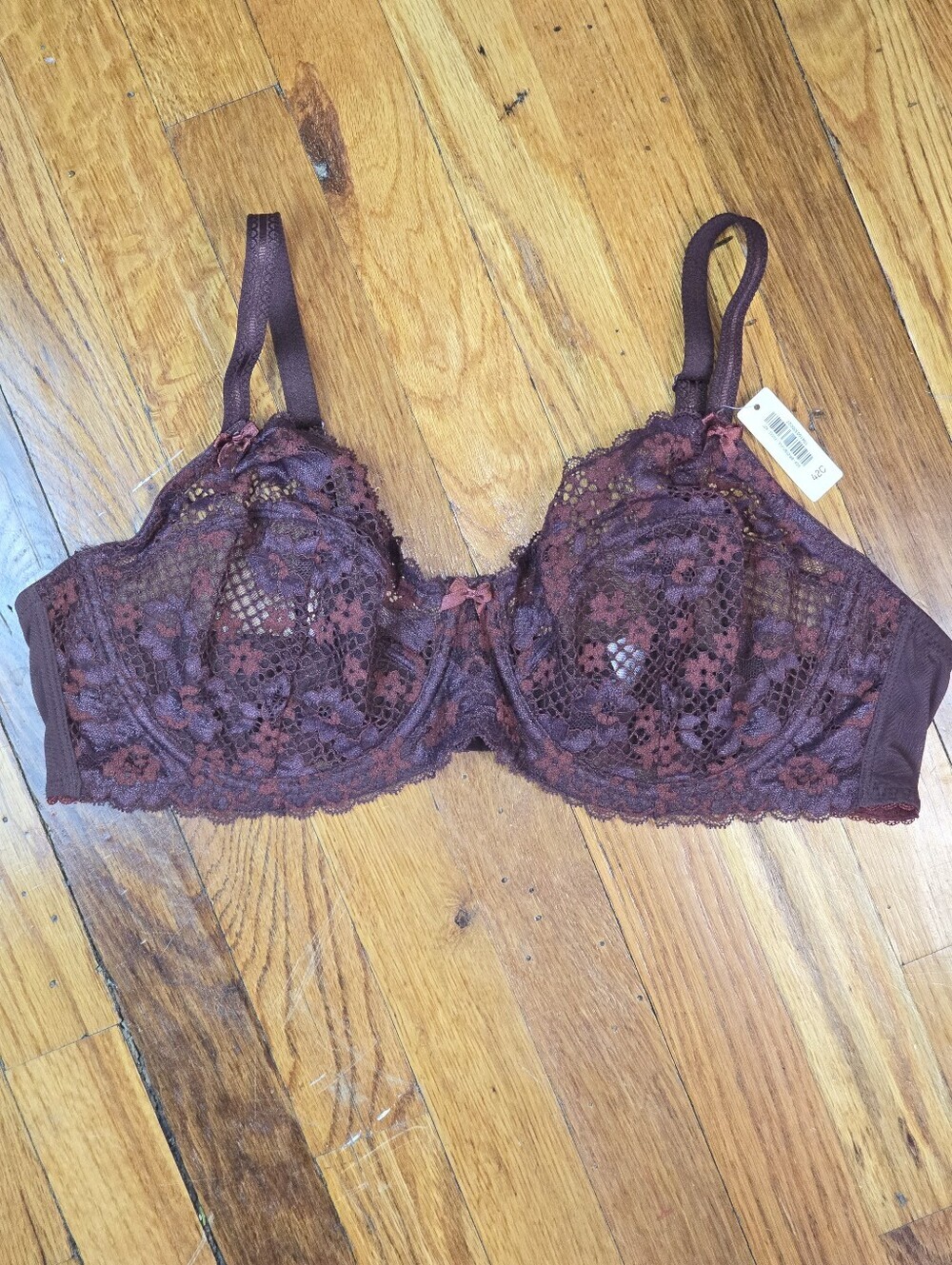 Adore Me Fudge Lace Full Coverage Underwire Bra NEW 42C